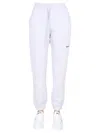 Msgm Jogging Pants With Logo Print In Grey