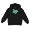 Msgm Kids Classic Logo Printed Sweatshirt In Black