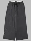 Msgm Chambray Pants Unisex In Gray