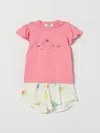 Msgm Babies'  Kids Cotton Day Set In Pink