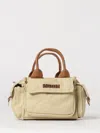 Msgm Kids Cotton Handbag In Dark