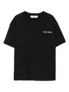 Msgm Kids Cotton T-shirt With Logo In Black