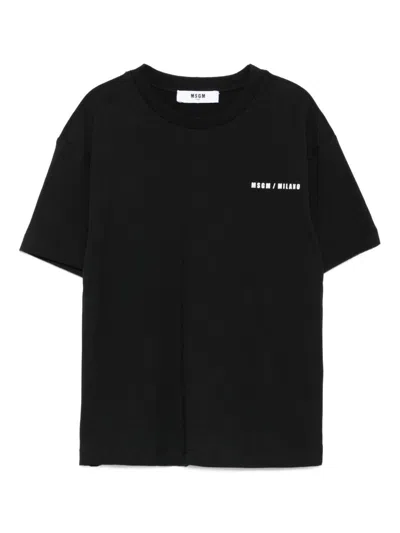 MSGM MSGM KIDS COTTON T-SHIRT WITH LOGO