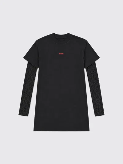 Msgm Kids Dress Kids Color Black