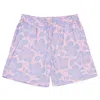 Msgm Kids Floral-print Elasticated Shorts In Pink