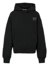 Msgm Kids Hoodie With Rhinestones In Black