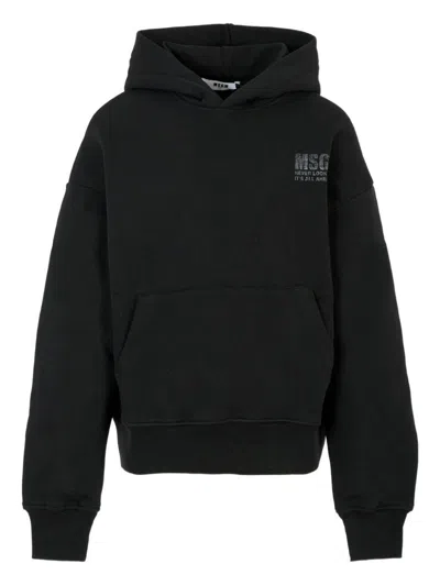 MSGM MSGM KIDS HOODIE WITH RHINESTONES