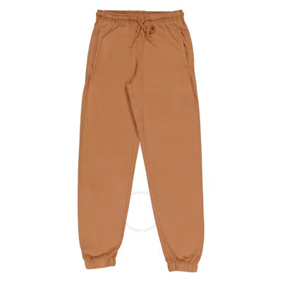 Msgm Kids Logo Patch Drawstring Sweatpants In Brown