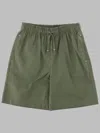 Msgm Poplin Bermuda Boy In Green