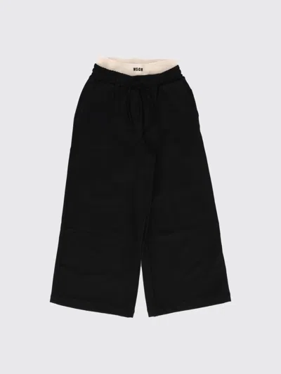 Msgm Kids Pants Kids Color Black