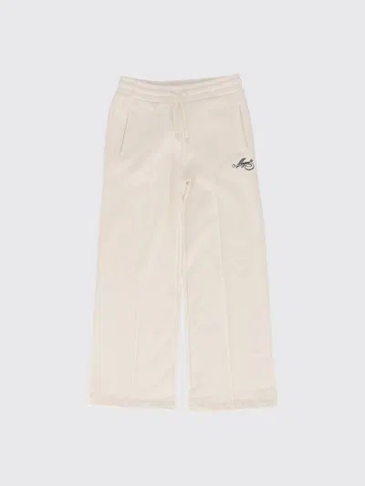 Msgm Kids Pants Kids Color Yellow Cream In White