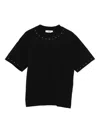 Msgm Kids Studded T-shirt In Black