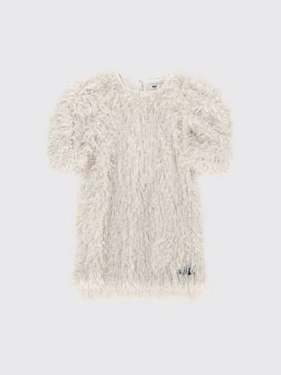 Msgm Kids Suit Kids Color Yellow Cream In Neutral