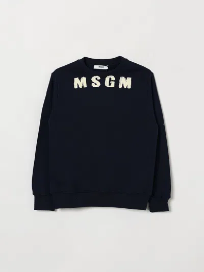 Msgm Kids Sweater Kids Color Blue