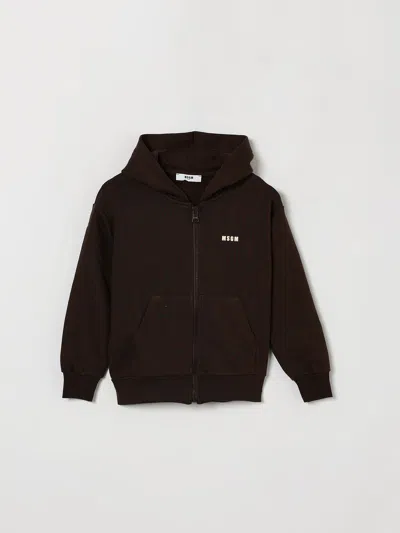 Msgm Kids Sweater Kids Color Coffee