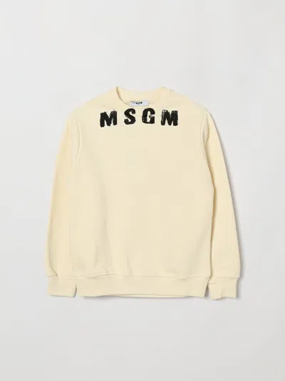 Msgm Kids Sweater Kids Color Cream