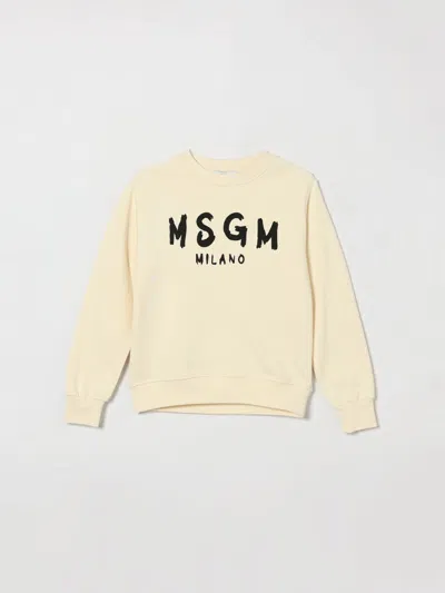 Msgm Kids Sweater Kids Color Cream In Neutral