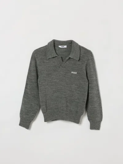 Msgm Kids Sweater Kids Color Grey