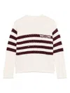 Msgm Kids Sweater With Sequins In White