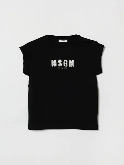 Msgm Kids T-shirt Kids Color Black In Multi