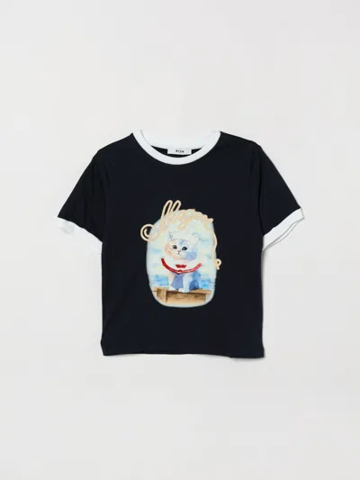 Msgm Kids T-shirt Kids Color Blue