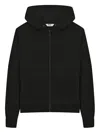 Msgm Kids Zip-up Sweatshirt In Black