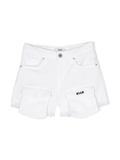 Msgm Short  Kids Kids Colour White