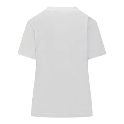 Msgm Kitten Short-sleeve T-shirt In White