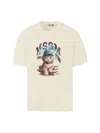 Msgm "kitty" Logo T-shirt In Multi