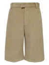 Msgm Knee-length Bermuda Shorts In Brown