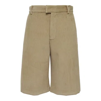 Msgm Knee Length Bermuda Shorts In Green