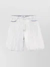 Msgm Knee-length Distressed Shorts Belt Loops