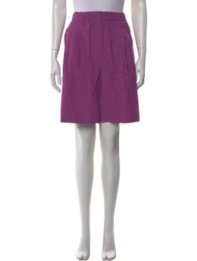 Pre-owned Msgm Knee-length Shorts W/ Tags In Purple