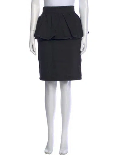 Pre-owned Msgm Knee-length Skirt In Black