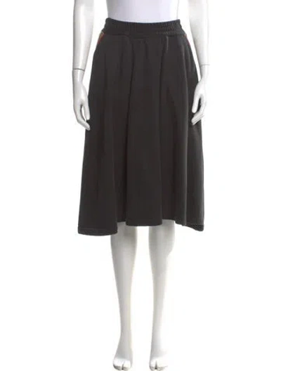 Pre-owned Msgm Knee-length Skirt In Black
