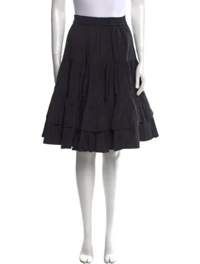 Pre-owned Msgm Knee-length Skirt In Black