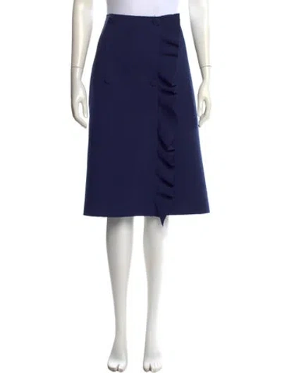 Pre-owned Msgm Knee-length Skirt In Blue
