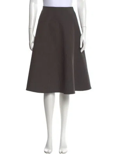 Pre-owned Msgm Knee-length Skirt In Gray