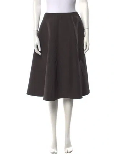 Pre-owned Msgm Knee-length Skirt W/ Tags In Grey