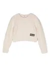 Msgm Logo-appliqué Sweater In 中性色