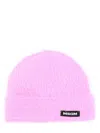 Msgm Cozy Turn-up Brim Fuzzy Hat In Pink