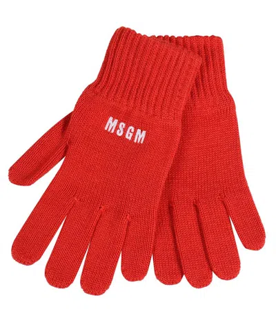 Msgm Knitted Gloves