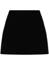Msgm Woman Mini Skirt Black Size 4 Virgin Wool