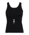 Msgm Knitted Vest In Black