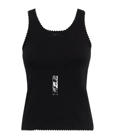 Msgm Knitted Vest In Black
