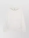 Msgm Oversized Wool-cashmere Sweater With Hood In White
