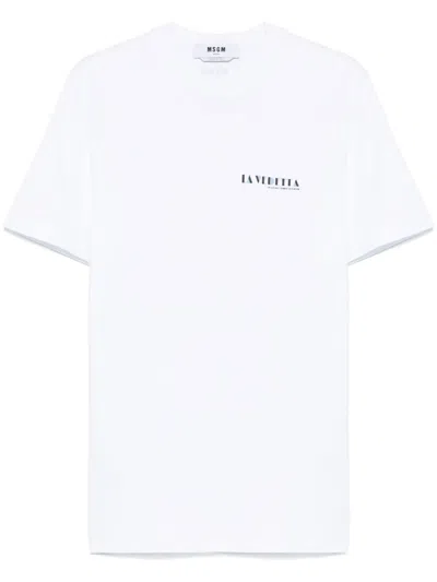 MSGM LA VEDETTA-PRINT T-SHIRT