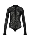 Msgm Lace Bodysuit In Black