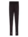 Msgm Lace Leggings In Black