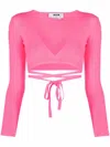 Msgm Top Cropped In Rosa